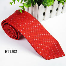 mens wedding dot tie classic jacquard woven plain skinny silk necktie J4U66