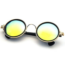 Fashion New Vintage Round Mirror Lens UV400 Sunglasses Women Men Unisex Sun Glasses PY3 J4U66