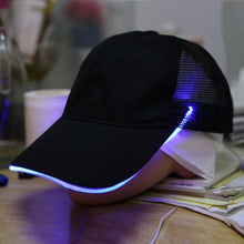 Night Fishing LED Baseball Cap Hat Light Glow Club Party Black Fabric Travel Hat Snapbacks Caps J4U66