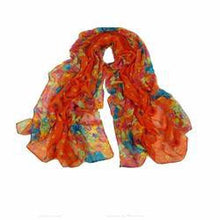 Pastoral Style Scarves Women Soft Silk Blend Floral Print Scarf Wrap Women Pretty Elegant Accessories Scarves J4U66