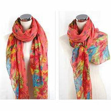 Pastoral Style Scarves Women Soft Silk Blend Floral Print Scarf Wrap Women Pretty Elegant Accessories Scarves J4U66