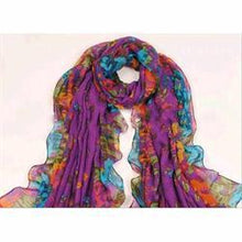 Pastoral Style Scarves Women Soft Silk Blend Floral Print Scarf Wrap Women Pretty Elegant Accessories Scarves J4U66