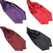 Polka Dot Men Long Silk Scarves/Cravat Ascot Ties Handkerchief Gentlemen J4U66