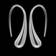 Pretty Silver Plated Dangle Earrings Trendy Simple Jewelry Lovely Water Drop Earring J4U66