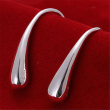 Pretty Silver Plated Dangle Earrings Trendy Simple Jewelry Lovely Water Drop Earring J4U66
