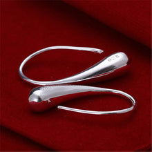 Pretty Silver Plated Dangle Earrings Trendy Simple Jewelry Lovely Water Drop Earring J4U66