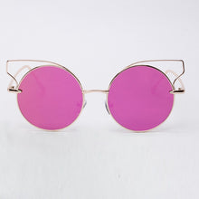 Retro Cat Eye Sunglasses Classic Designer Shadeetallic Mirror Sun Glasses 5 Colors lunette de soleil J4U66