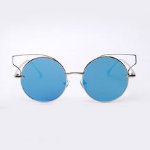 retro women cat eye sunglasses classic  shades metallic mirror sun glasses 5 colors lunette de soleil J4U66