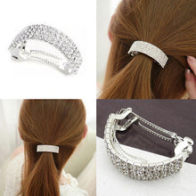 Rhinestone Four Rows of Square Hairpins Clips for Girls Women Headwear Hair Accessories Women Hairpins J4U66