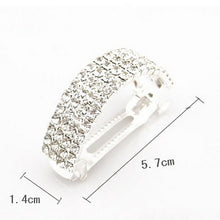 Rhinestone Four Rows of Square Hairpins Clips for Girls Women Headwear Hair Accessories Women Hairpins J4U66