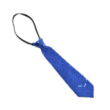 School Boys Sequin Necktie Solid Color Adjustable Children Kids Baby Wedding Elastic Tie Necktie J4U66