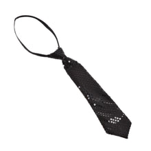 School Boys Sequin Necktie Solid Color Adjustable Children Kids Baby Wedding Elastic Tie Necktie J4U66