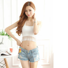 sexy lace butterfly sleeveless tank crop tube tops for women pullovers J4U66
