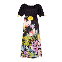 sexy women dress off the shoulder half sleeve floral print vestidos party dresses J4U66