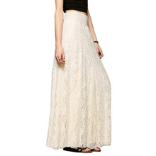 Fashion Sexy Womens High Waist Lace Floral Long Maxi Skirt Causal Party PY3 J4U66