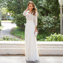 Fashion Sexy Womens High Waist Lace Floral Long Maxi Skirt Causal Party PY3 J4U66