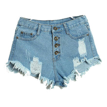 Fashion Short Jeans Women High Waist Denim Shorts Frayed HoleSuper Cool Flash Shorts S-L Pantalon Femme J4U66