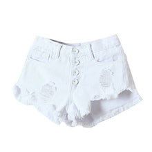 Fashion Short Jeans Women High Waist Denim Shorts Frayed HoleSuper Cool Flash Shorts S-L Pantalon Femme J4U66