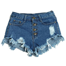 Fashion Short Jeans Women High Waist Denim Shorts Frayed HoleSuper Cool Flash Shorts S-L Pantalon Femme J4U66