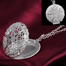 Silver Chain Pendant Necklace Box Chain Mother Girls Gift Jewelry J4U66