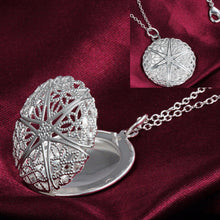 Silver Chain Pendant Necklace Box Chain Mother Girls Gift Jewelry J4U66