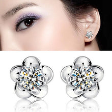 Silver Plated Ball Earrings Wild Super Flash Retro Crystal Jewelry Long Section Of Models Cute Earrings J4U66