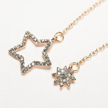 Small Fresh Snowflake Tassel Long Section Earrings For Women Women Stars Moon Asymmetrical Stud Earrings J4U66