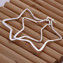 star hoop earings silver plated jewelry earrings for women silver plated earrings smte151 J4U66