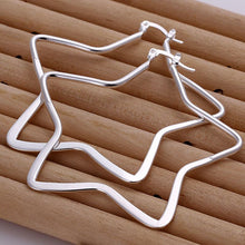 star hoop earings silver plated jewelry earrings for women silver plated earrings smte151 J4U66
