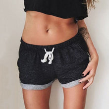 Women Shorts Elastic Waist Drawstring Elegant Beach Casual Loose Shorts J4U66