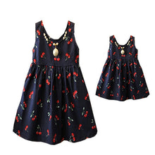 Fashion Style Family Matching Outfits Mother And Daughter Sleeveless Print Mini Tutu Dress LE4 J4U66