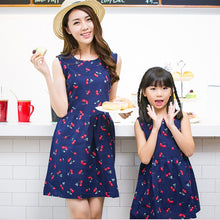 Fashion Style Family Matching Outfits Mother And Daughter Sleeveless Print Mini Tutu Dress LE4 J4U66