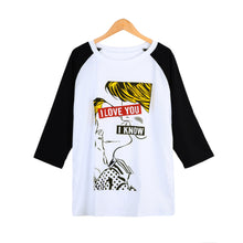t-shirts women plus size cartoon print o neck half sleeves t-shirts women casual top blusaxxxl white J4U66