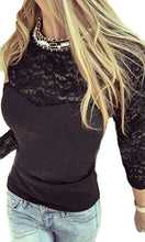 t-shirts womens lace t-shirts back hollow out tops style long sleeve woman tops tee blusa plus size women clothing J4U66