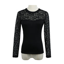 t-shirts womens lace t-shirts back hollow out tops style long sleeve woman tops tee blusa plus size women clothing J4U66
