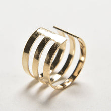 Top Of Finger Over The Midi Tip Finger Above The Knuckle Open Ring For Women Jewelry Gold Sliver Color 3pc J4U66