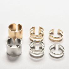 Top Of Finger Over The Midi Tip Finger Above The Knuckle Open Ring For Women Jewelry Gold Sliver Color 3pc J4U66