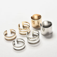 Top Of Finger Over The Midi Tip Finger Above The Knuckle Open Ring For Women Jewelry Gold Sliver Color 3pc J4U66