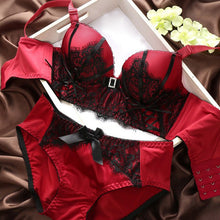 transparent women sexy bra and panty set gauze embroidery ultra thin underwear sets lace brassiere cup b J4U66