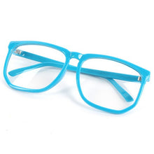 unisex square frame glasses men women eyewearclear lens nerd geek glasses J4U66