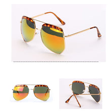 Vogue Men Unisex Colorful Mirrored Lens Sunglasseetal Frame Eyewear Sun Glasses UV400 7 Colors J4U66