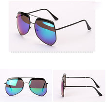 vogue women men unisex colorful mirrored lens sunglasses metal frame eyewear sun glasses uv400 7 colors J4U66