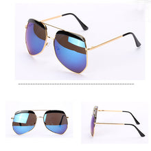 Vogue Men Unisex Colorful Mirrored Lens Sunglasseetal Frame Eyewear Sun Glasses UV400 7 Colors J4U66