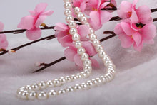 White Faux Pearl Beads Necklace Elegant Imitation Pearl Choker Necklace Women Party Jewelry 42cm J4U66
