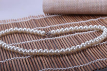White Faux Pearl Beads Necklace Elegant Imitation Pearl Choker Necklace Women Party Jewelry 42cm J4U66