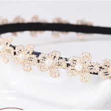 White Lace Solid HairbandGirl Headbands with Flowers For Woman Rim Accessories Hair Accessories J4U66