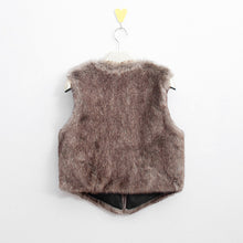 women faux fur waistcoat gilet jacket coat sleeveless outwear short vest clothing colete femme J4U66