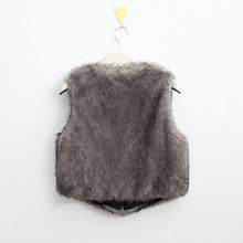 Faux Fur Waistcoat Gilet Jacket Coat Sleeveless Outwear Short Vest Clothing Colete Femme J4U66