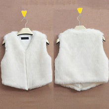 Faux Fur Waistcoat Gilet Jacket Coat Sleeveless Outwear Short Vest Clothing Colete Femme J4U66