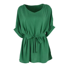 Fashion Women 3/4 Sleeve Bodycon Tops Dress Slim Waist T-shirt Beach Casual Dresses XL-5XL J4U66